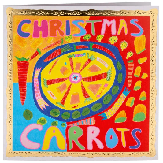 Christmas Carrots Greetings Card