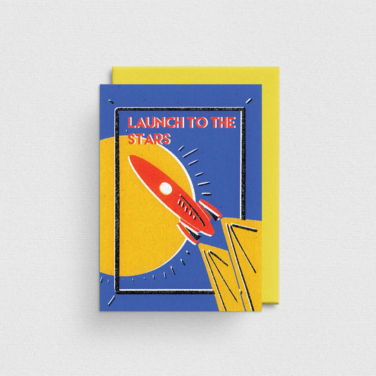 Launch To The Stars - Greeting Card