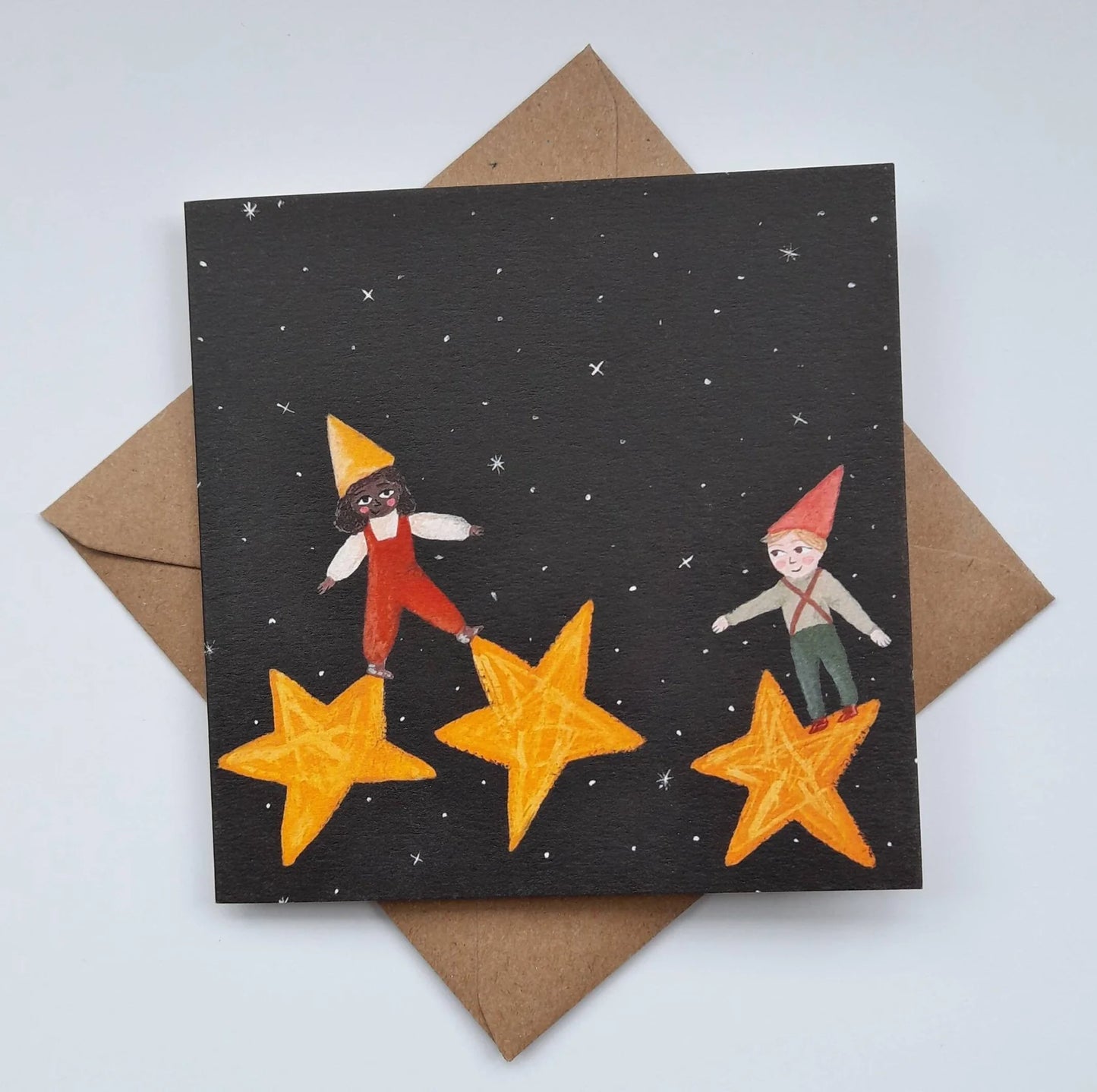 Star Jump Greeting Card