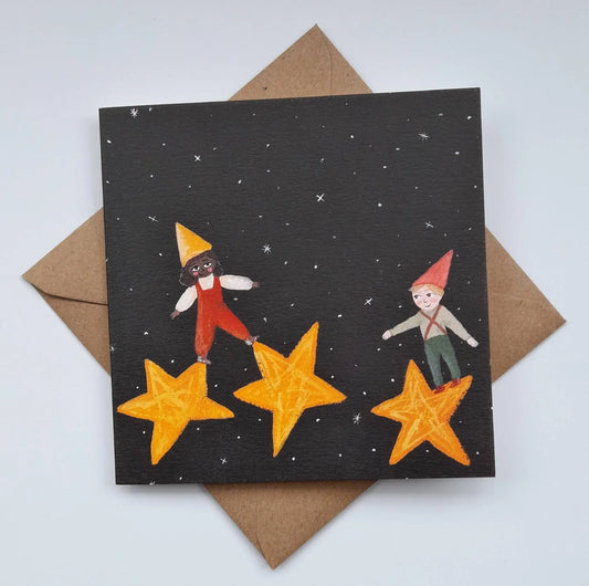 Star Jump Greeting Card