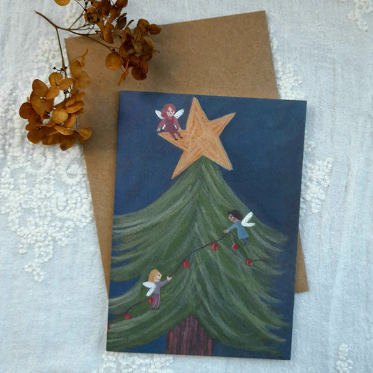 Christmas Fairies Greeting Card