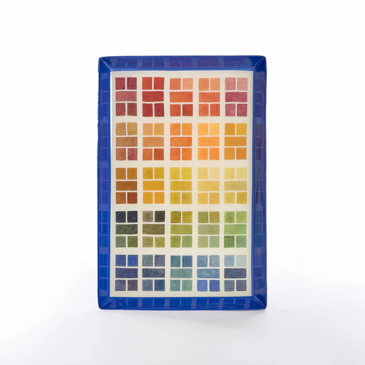 Watercolour Swatches Enamel Tray