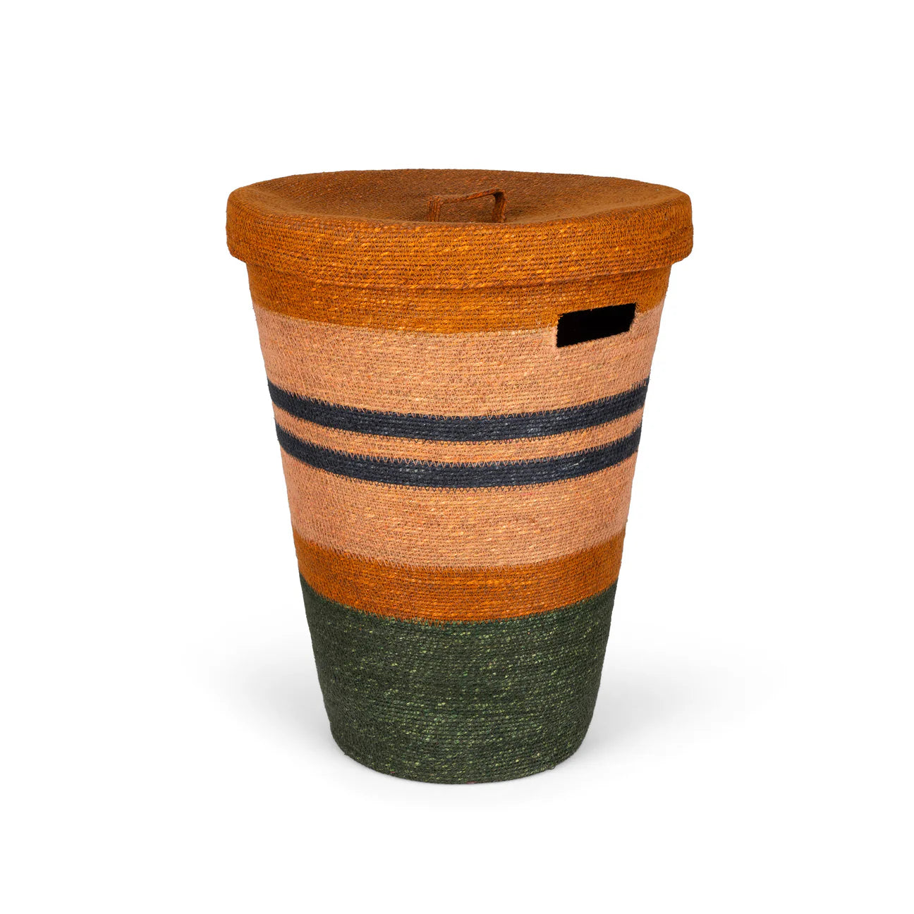 Seagrass Laundry Basket In Olive ,Midnight  & Old Rose