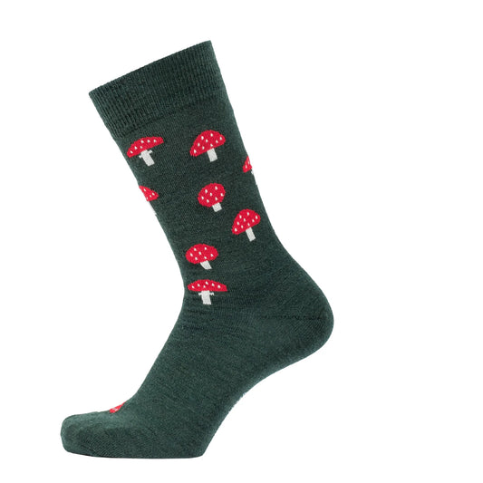 Art Autumn Green - Merino Wool Socks