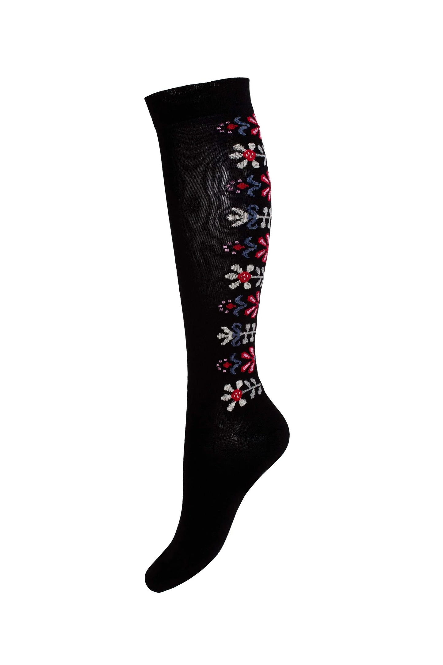 Art Knästrumpa Monica Black - Long Merino Wool Socks