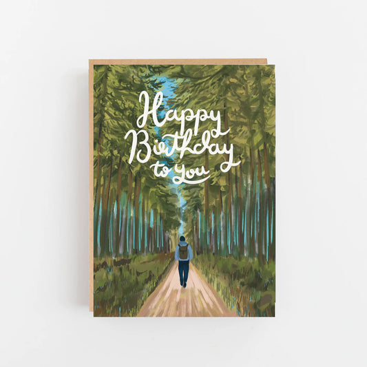Happy Birthday Trees Birthday Card