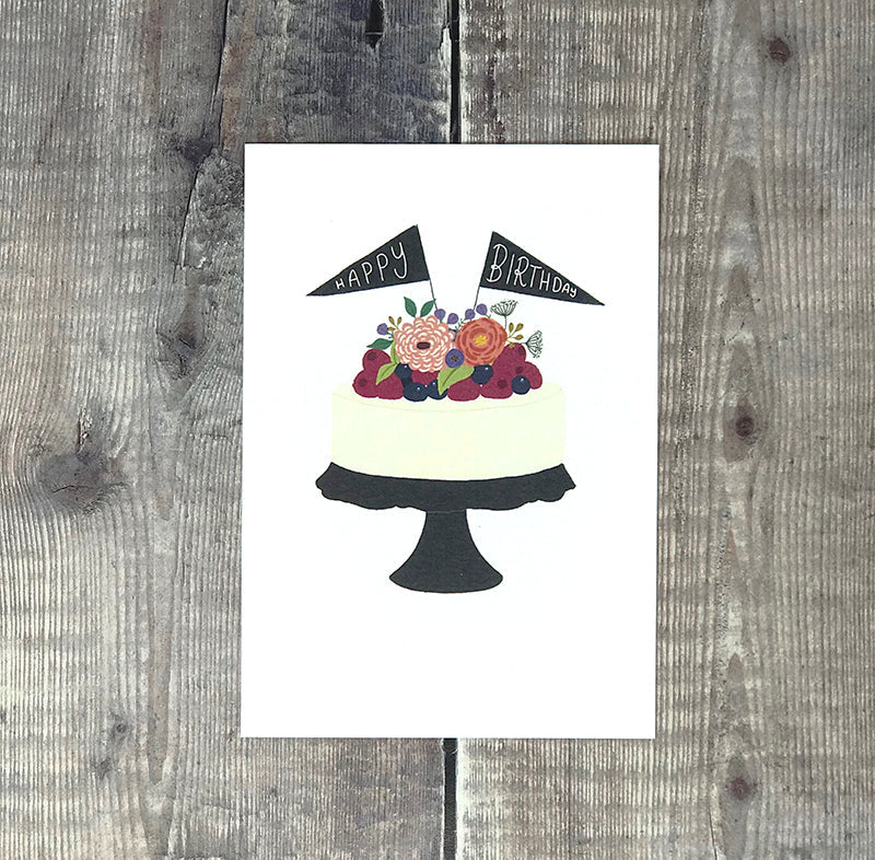 Happy Birthday Cake Card
