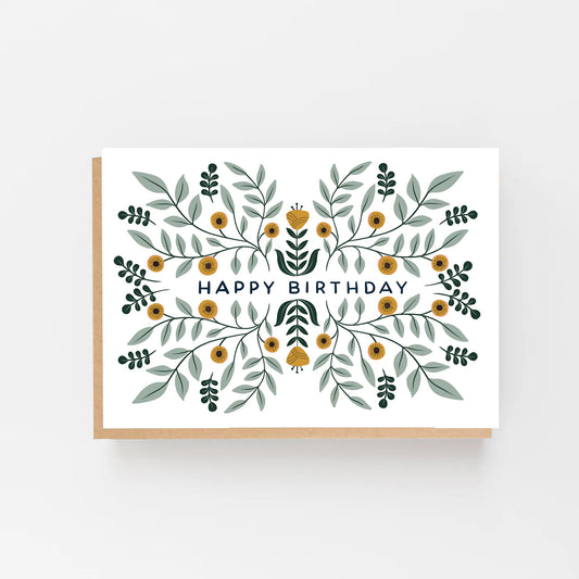 Pattern Happy Birthday Card