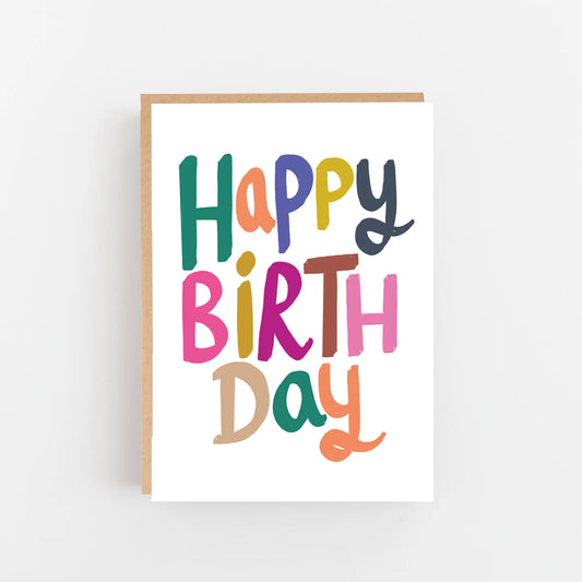 Colourful Happy birthday Card