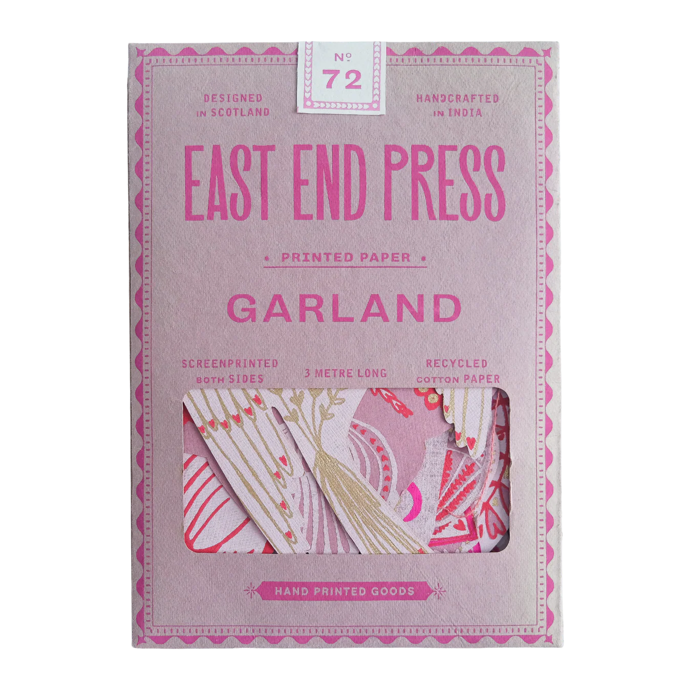 Love Birds Hand Sewn Garland-Recycled