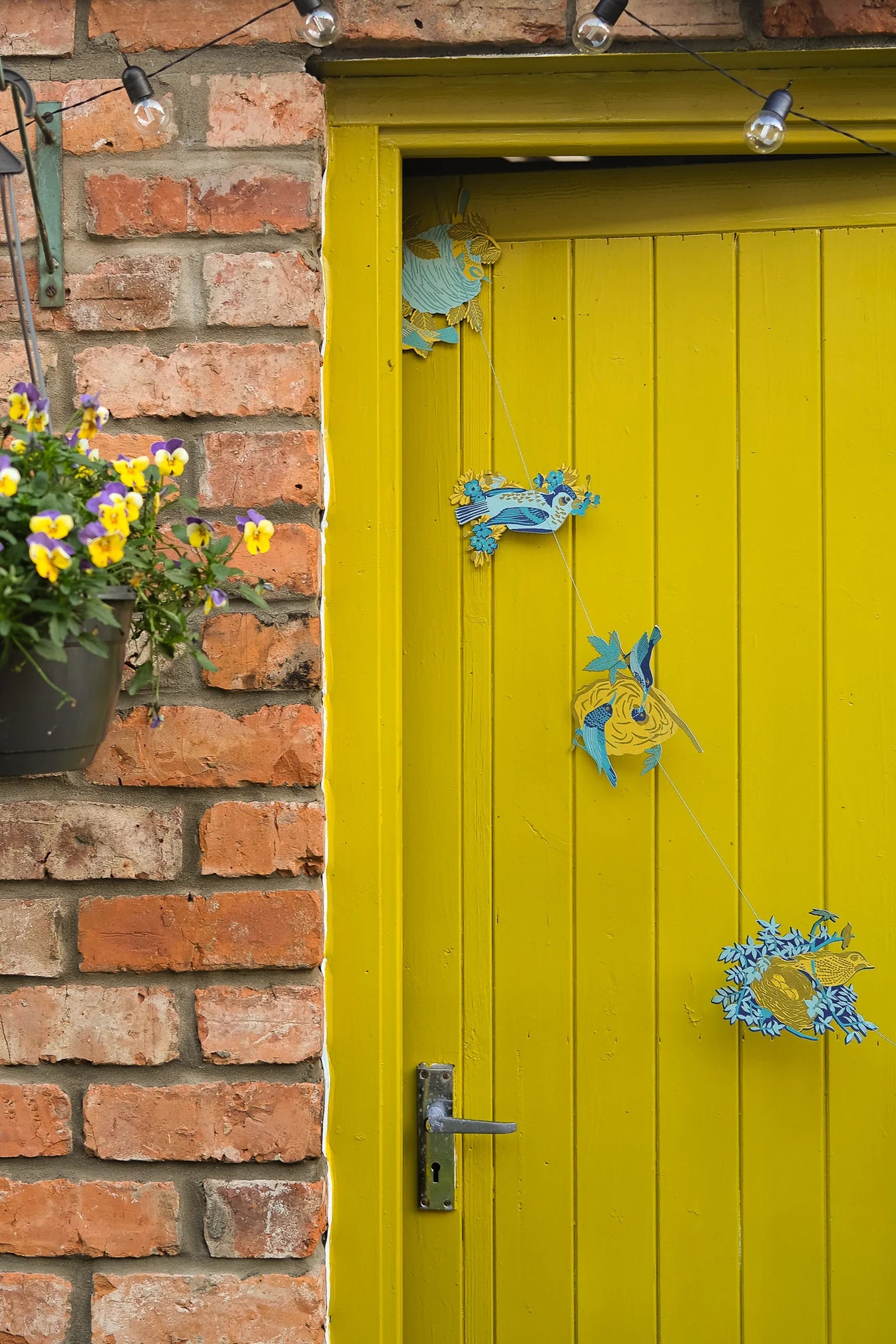 Nests & Birds Hand Sewn Garland-Recycled