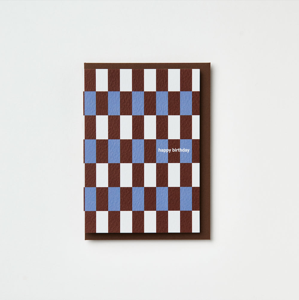 Happy Birthday Brugge Tile Greetings Card