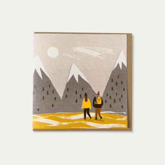 A Mountain Walk Greetings Card