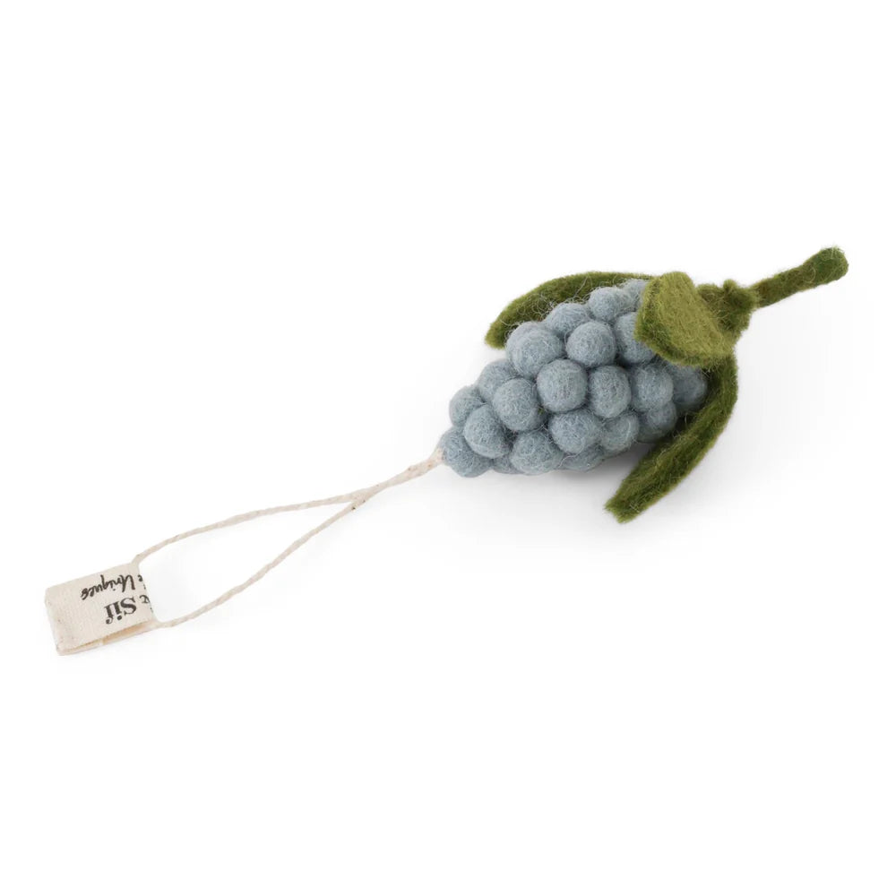 Pearl Hyacinth Felt Decoration - Blue