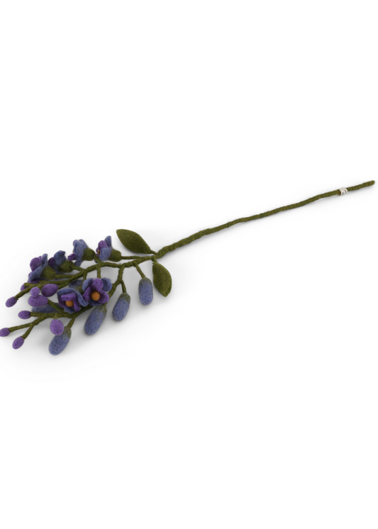 Wisteria Purple Flower Felt Decoration