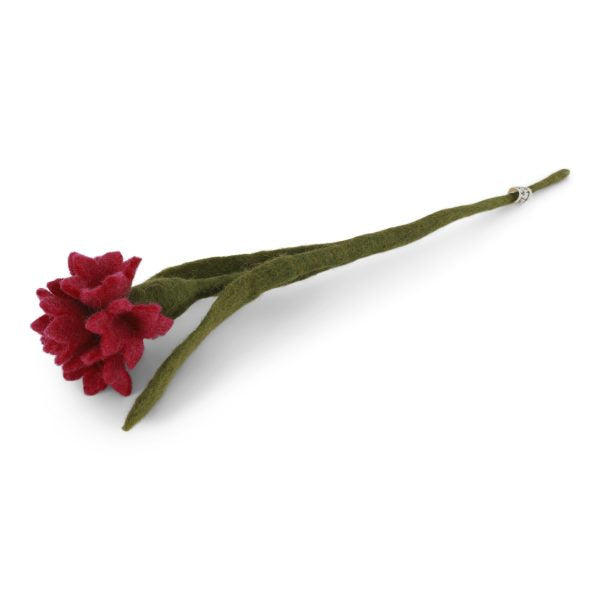 Cornflower Felt Decoration Cerise