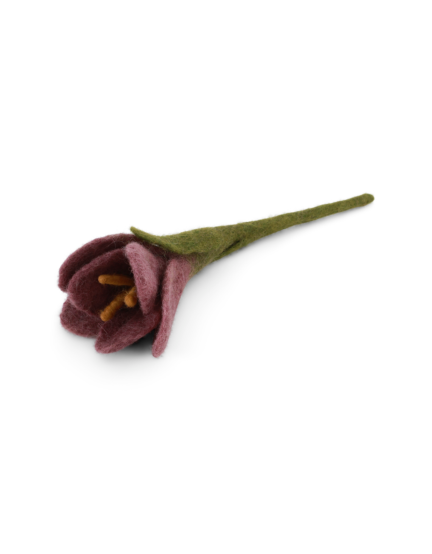 Crocus Flower Felt Decoration Light Purple