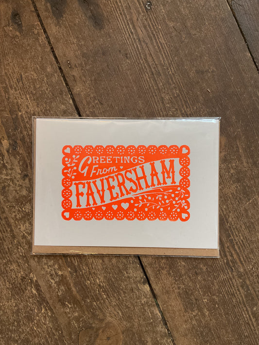 Greetings From Faversham Greetings Card