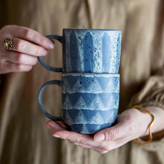 Ramie Mug Grey Stoneware