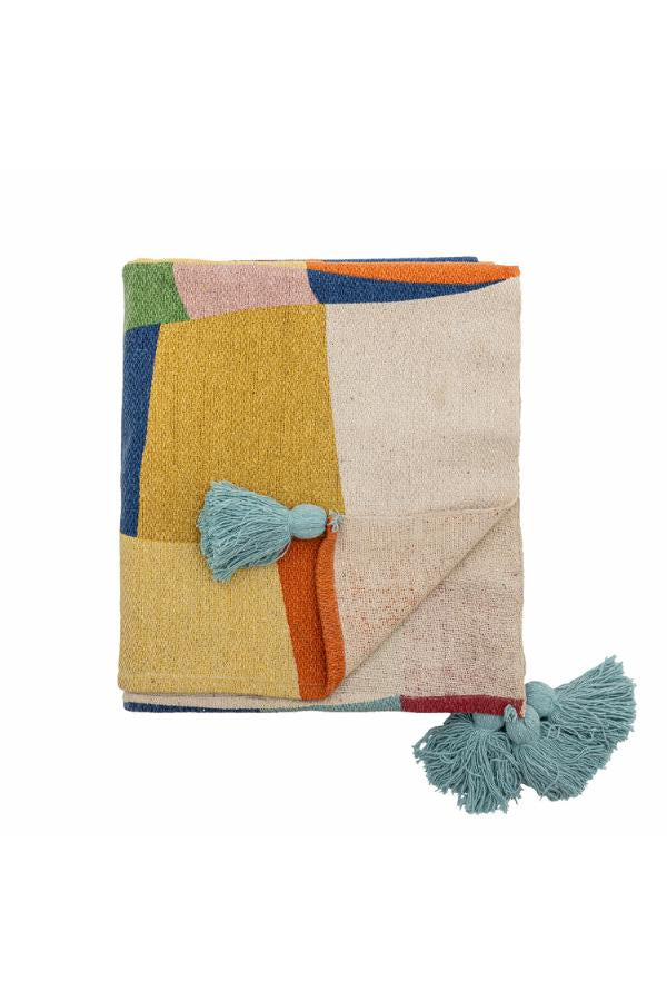 Colorine Multicoloured Recycled Cotton Throw