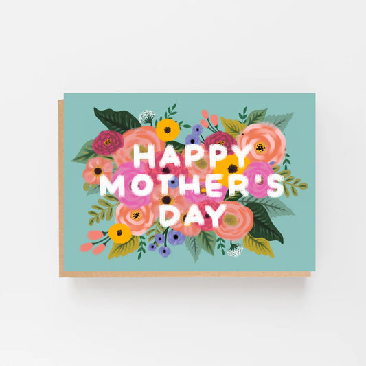 Vintage Floral Happy Mothers Day Card