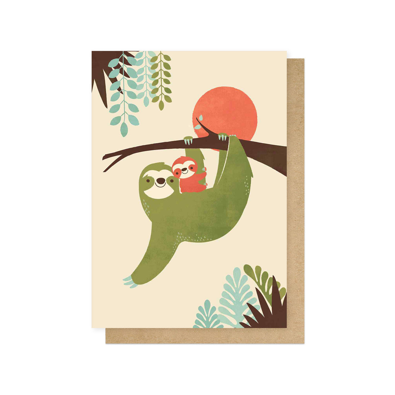 Mama Sloth Greetings Card