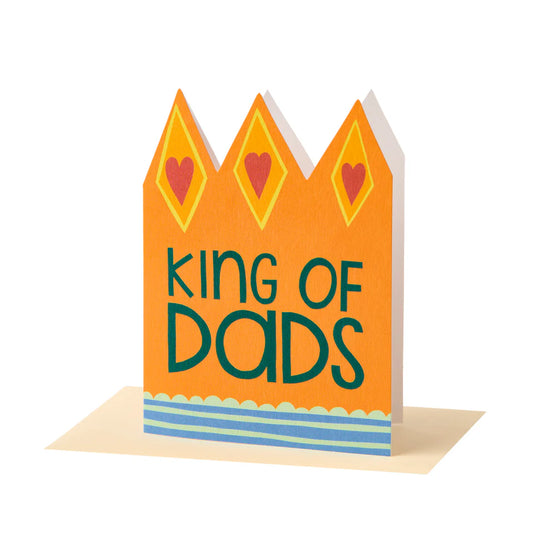 King Of Dads Mini Greetings Card