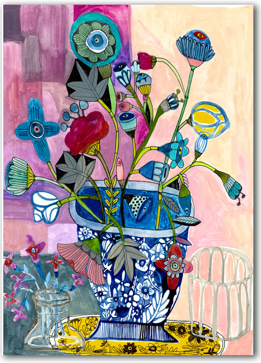 Many Shades Of Purple Greetings Card