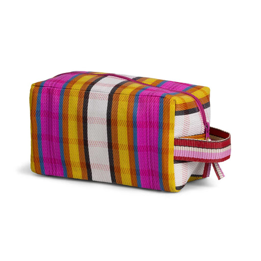 Eco Recycled Striped Wash-Bag