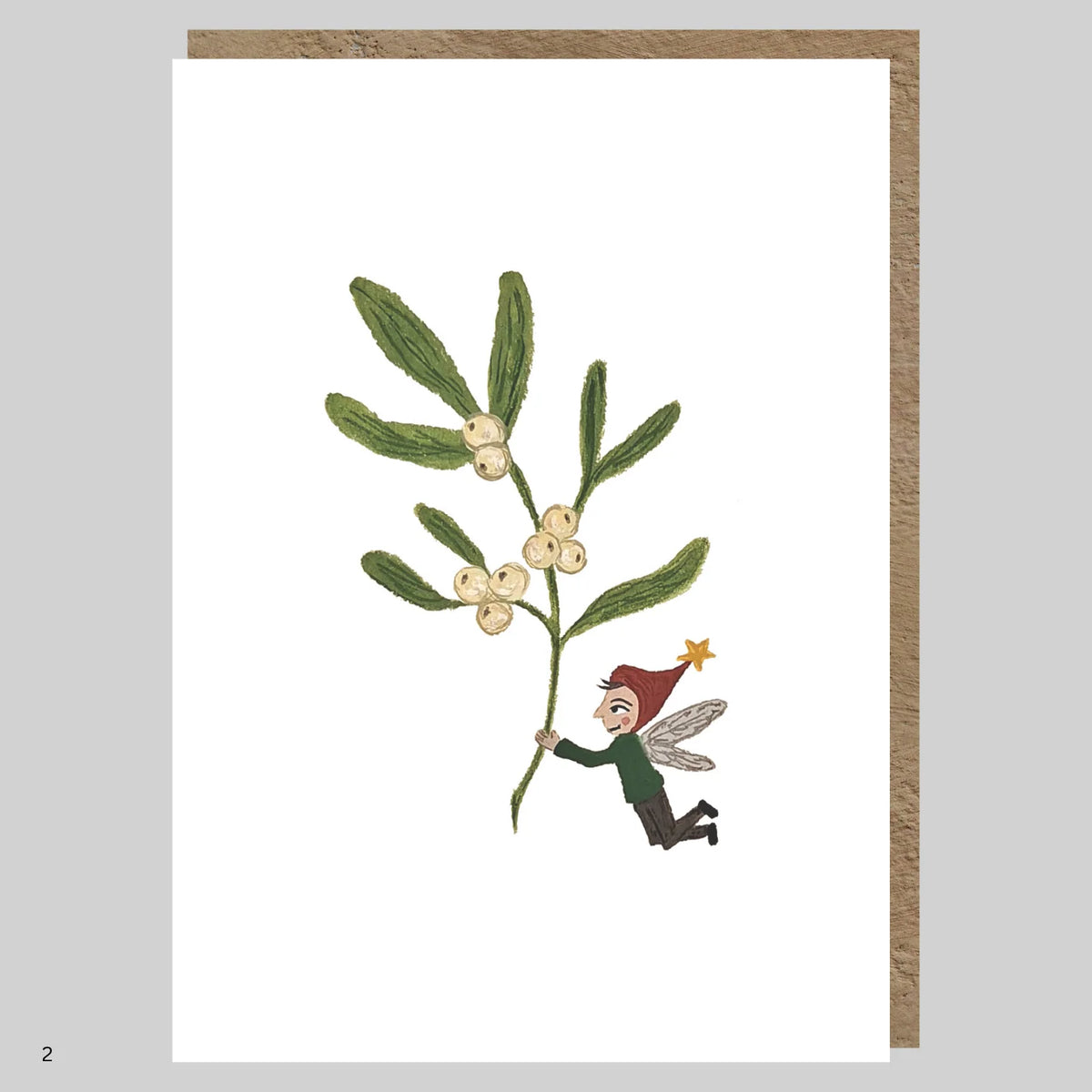 Mistletoe Christmas Greeting Card