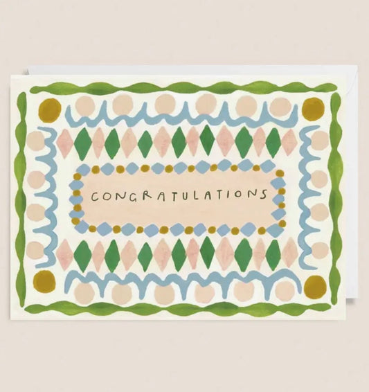Congratulations Pattern Greetings Card