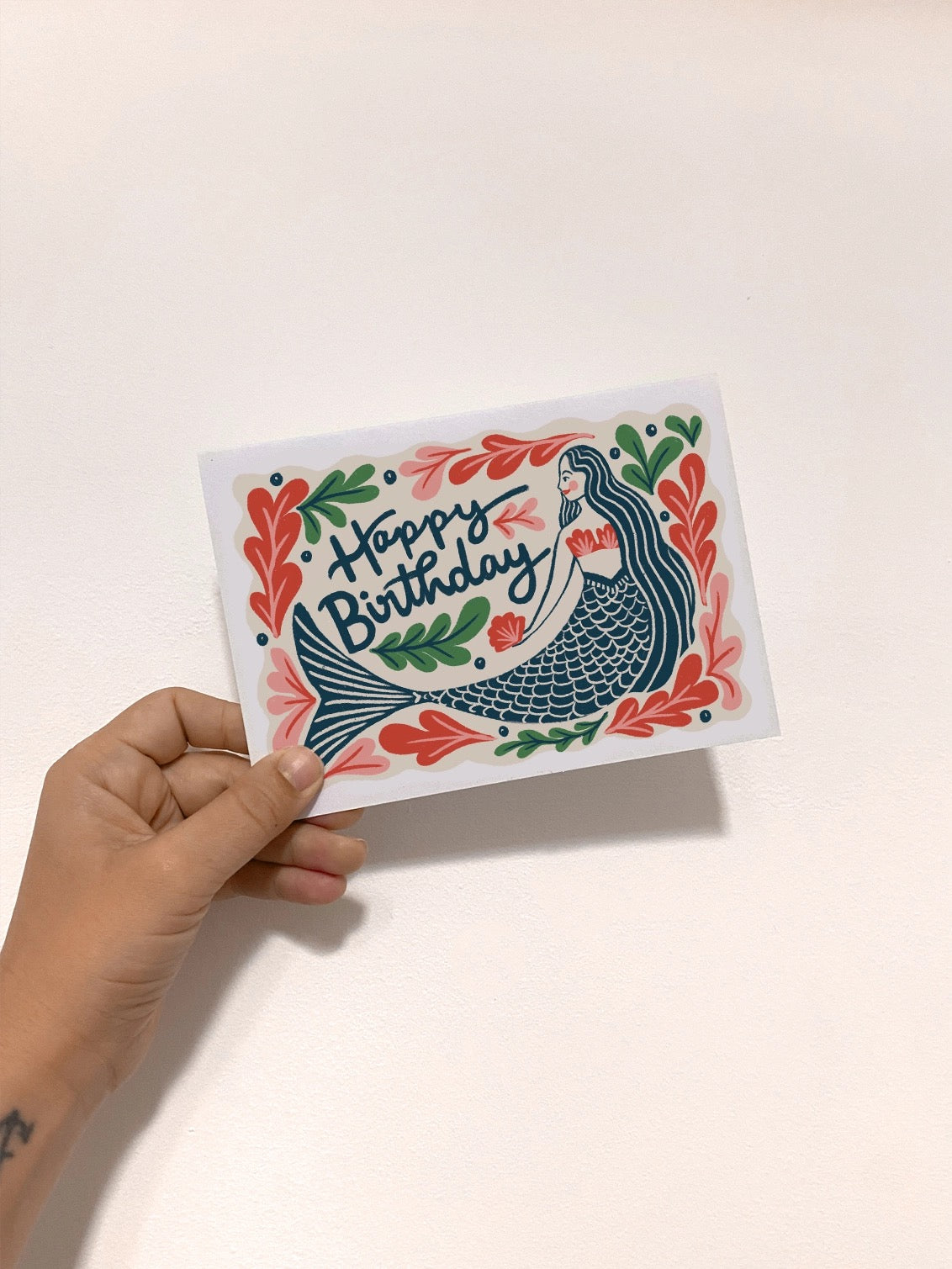 Happy Birthday Mermaid Card