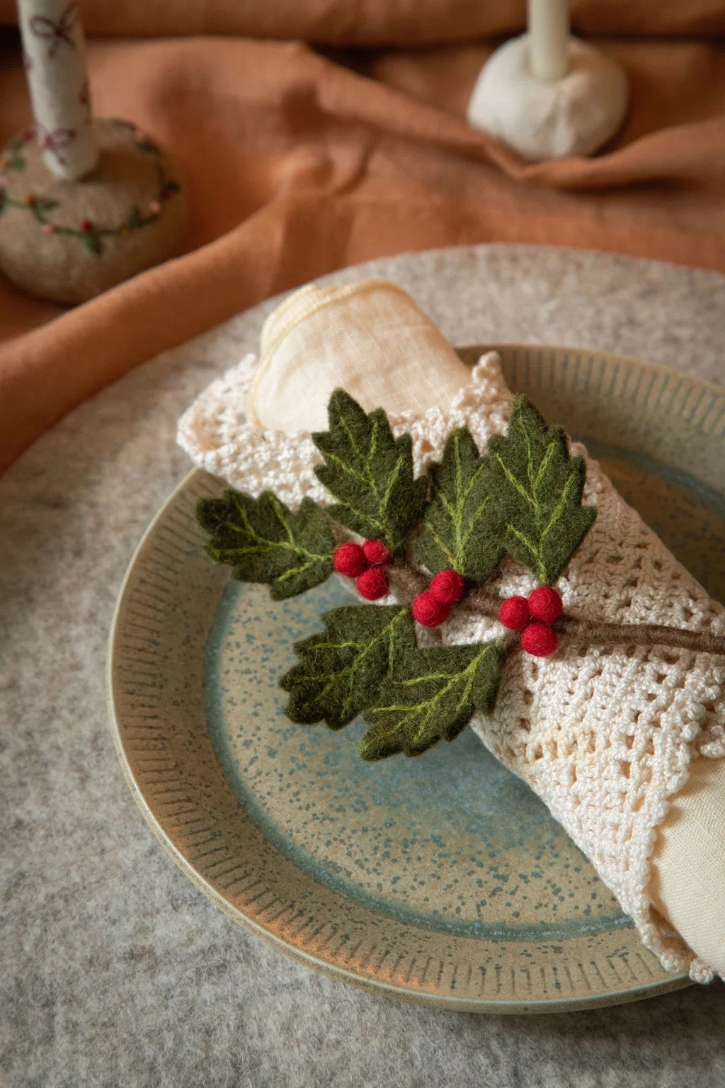Mini Holly Branch