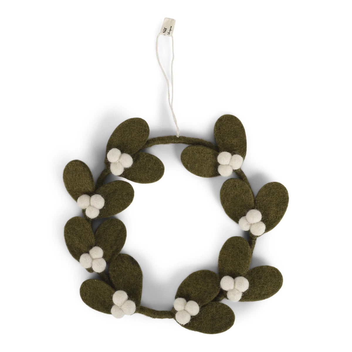 Small Mistletoe Wreath In Green