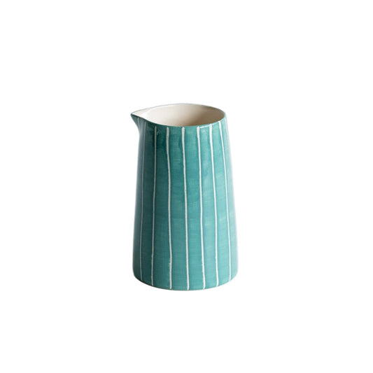 Creamer - Sgraffito Stripe, Mint