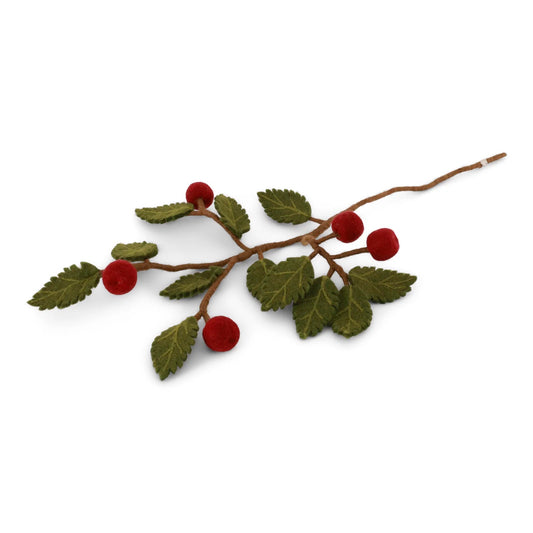 Branch With Dark Red Apples