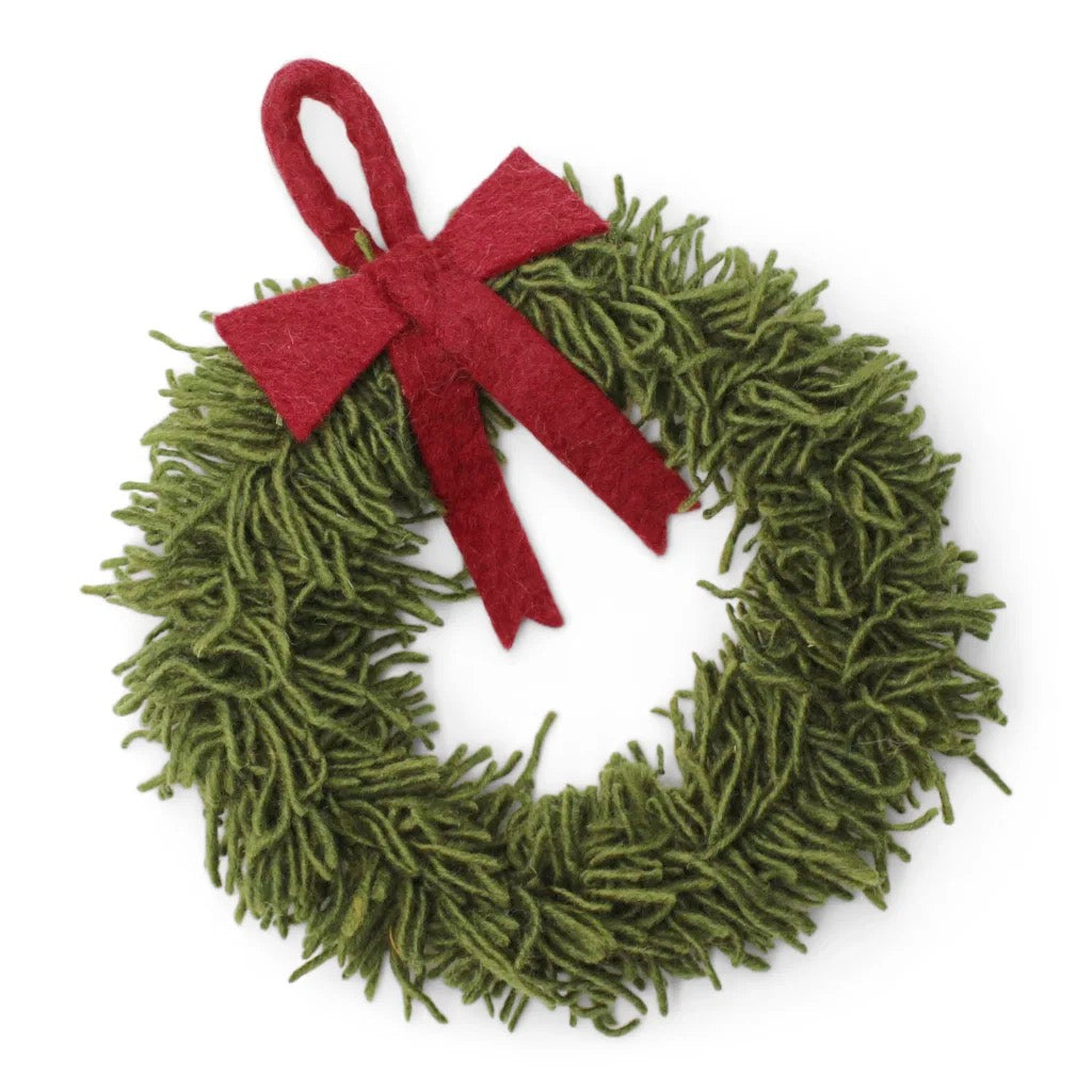 Small Wreath With Red Bow