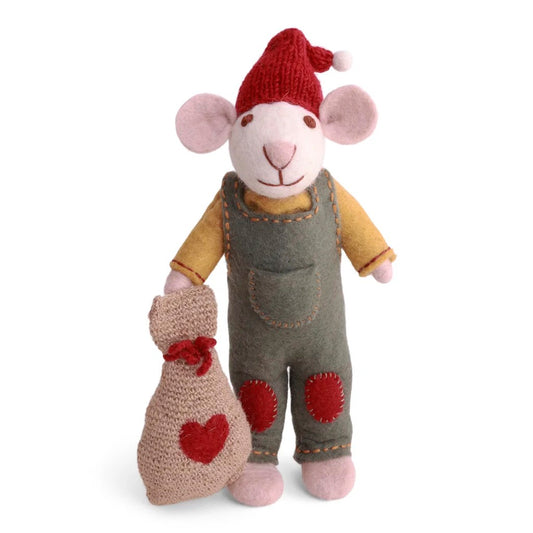 Medium White Mouse With Gift Bag