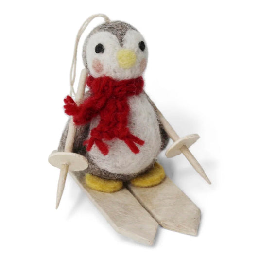 Penguin On Skis