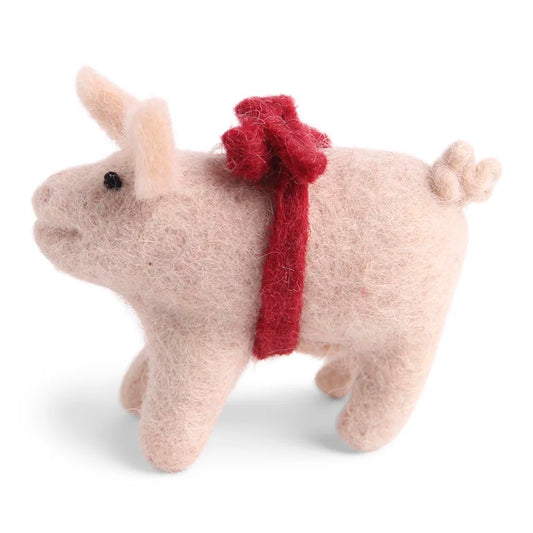 Pig With Red Loop