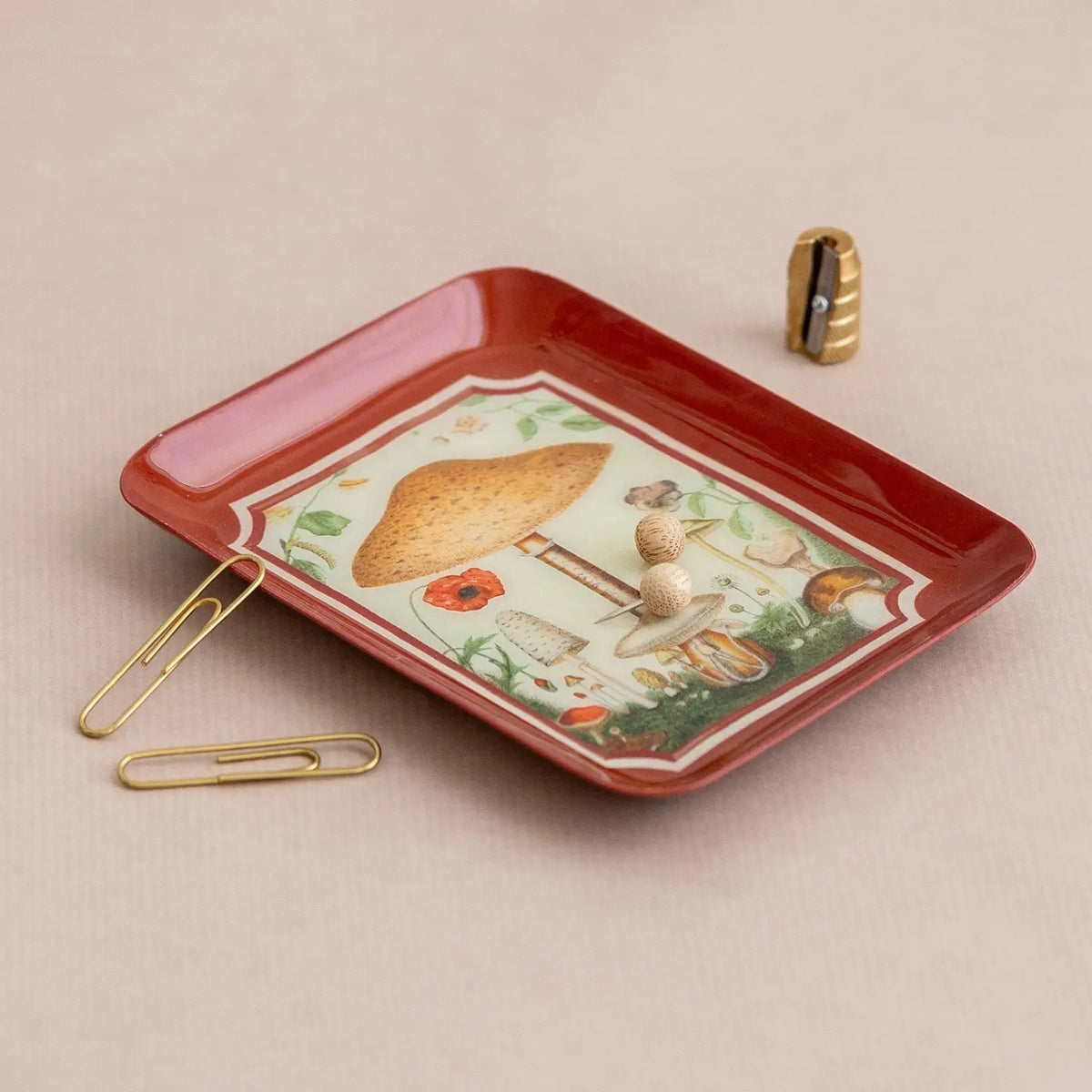 Fungi Rectangular Enamel Tray