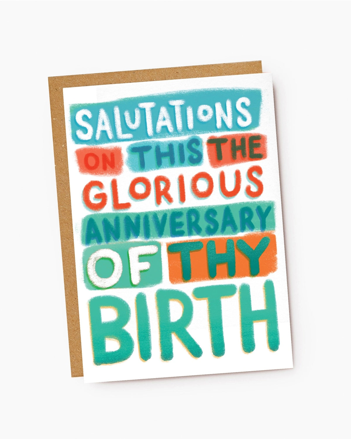 Salutations...Anniversary Of Thy Birth Card