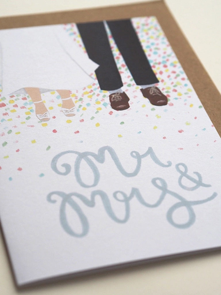 Mrs and Mrs Wedding Card