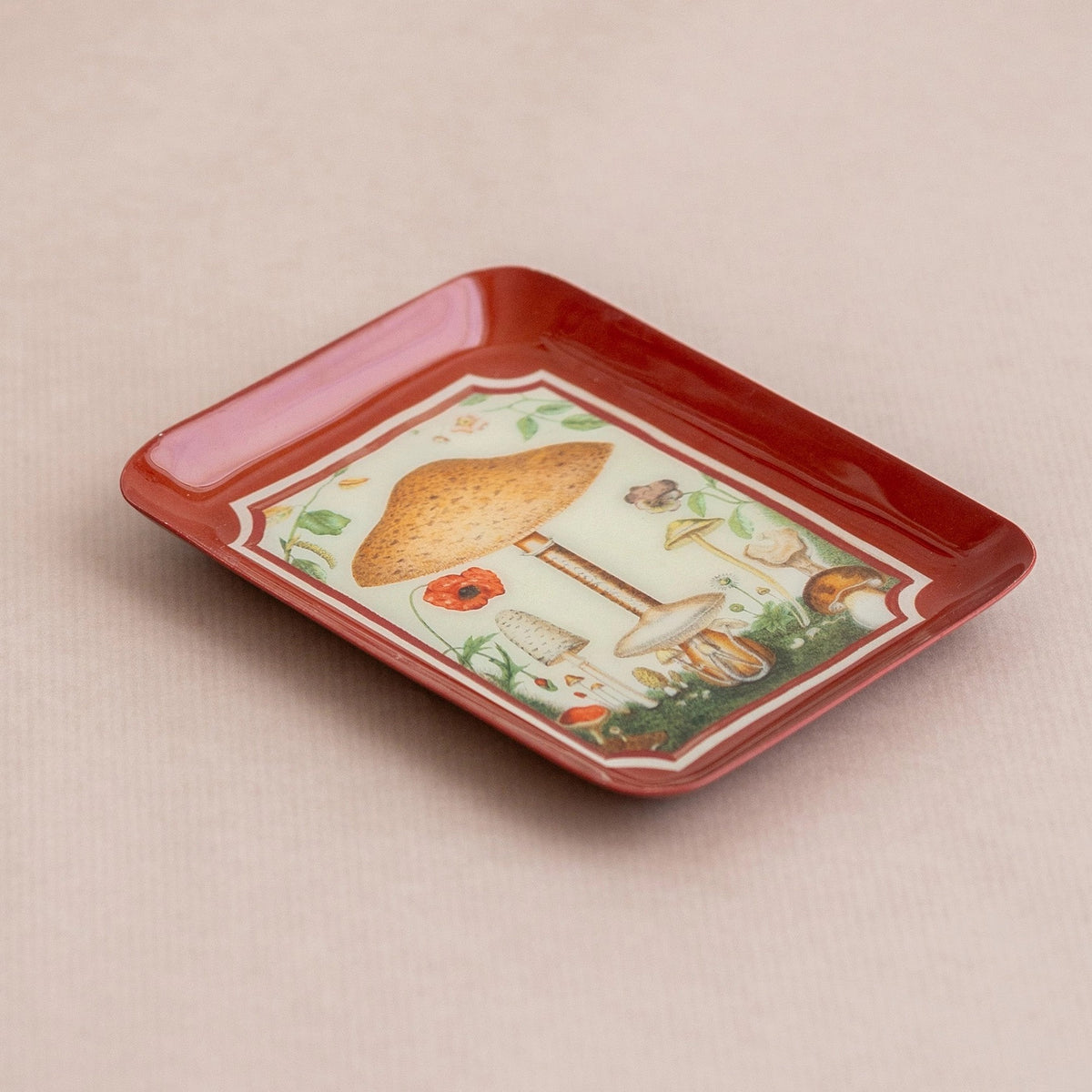 Fungi Rectangular Enamel Tray