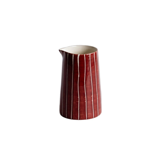 Creamer - Sgraffito Stripe, Paprika