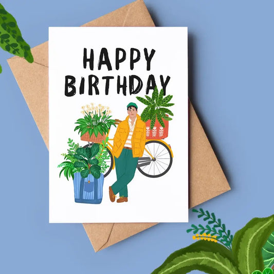 East London Bike Plant Guy Card