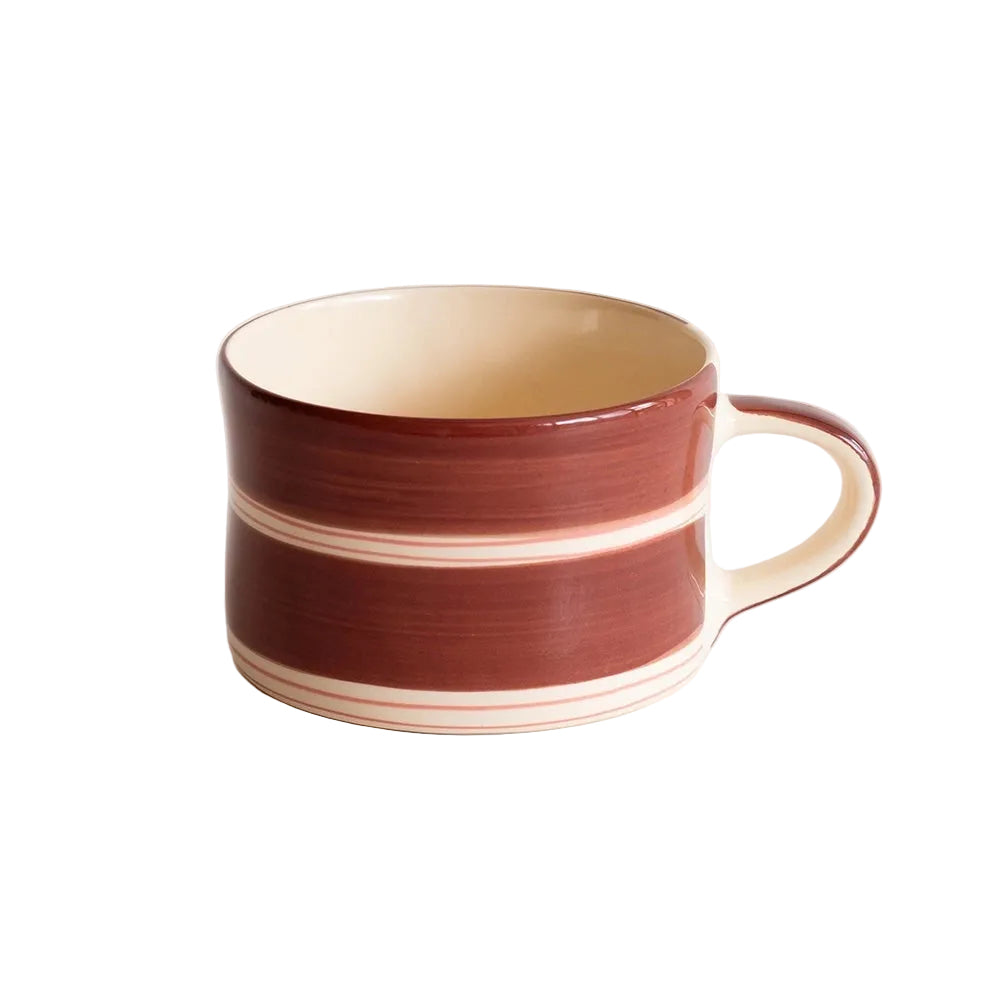 Twin Stripe Mug  in Paprika