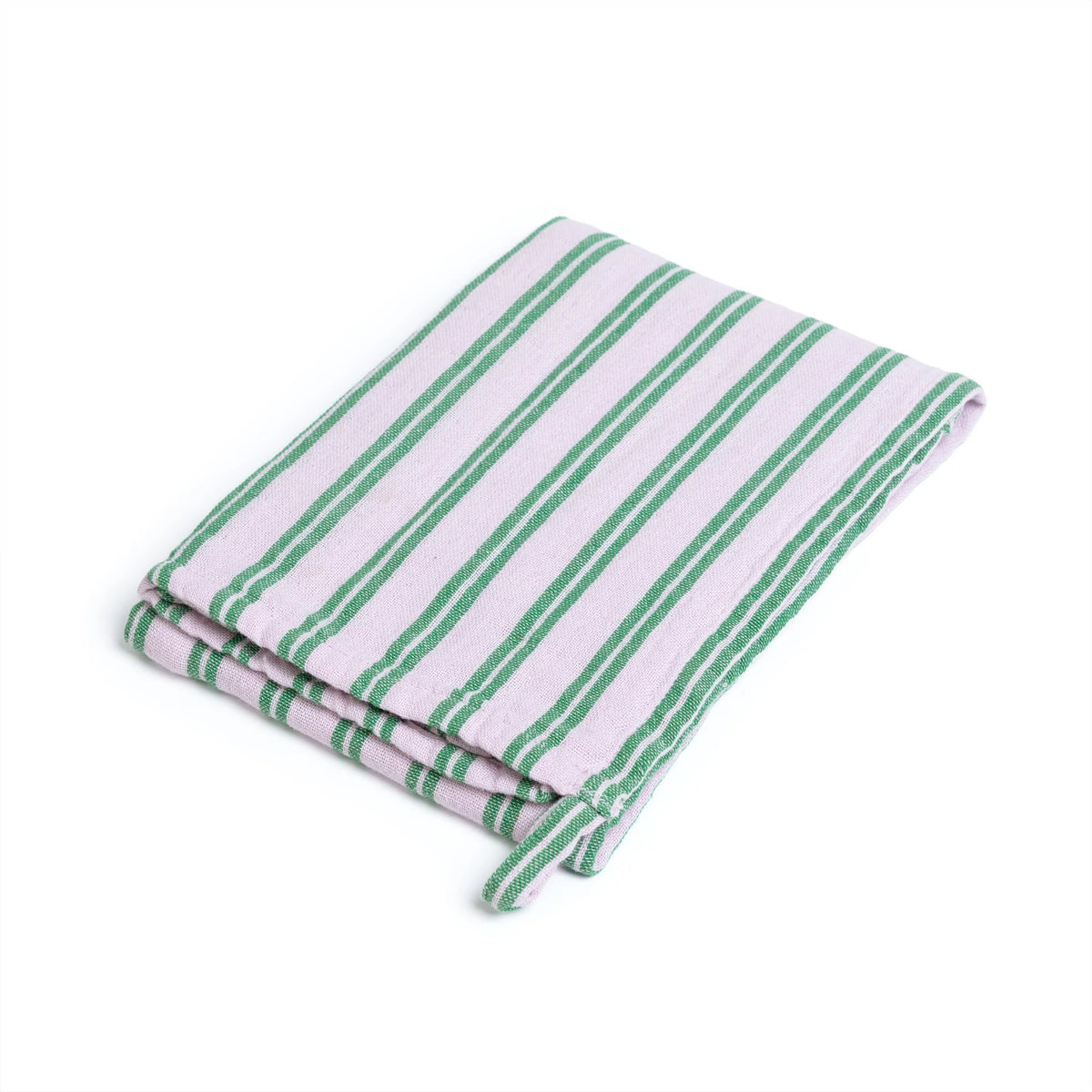 Cotton Stripe  Lilac Hand Towels