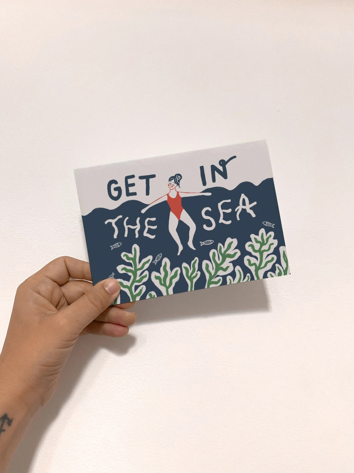 Get In the Sea Card