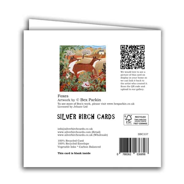 Foxes Greeting Card